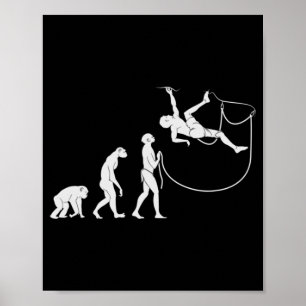 Evolutie van de klimmer van de klimmer poster