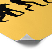 Evolutie van de Man-motocross-sprint Poster (Hoek)