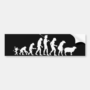 Evolutie van de Massa-Bumpersticker Bumpersticker