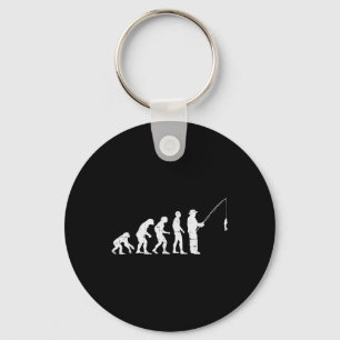 Evolutie Van De Mens Die Vist Grappige Hengelaar V Sleutelhanger
