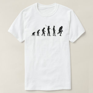 Evolutie van de mensheid ・ Funny American Football T-shirt