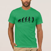 evolutie van de mensheid Funny Golf T-shirt (Voorkant)