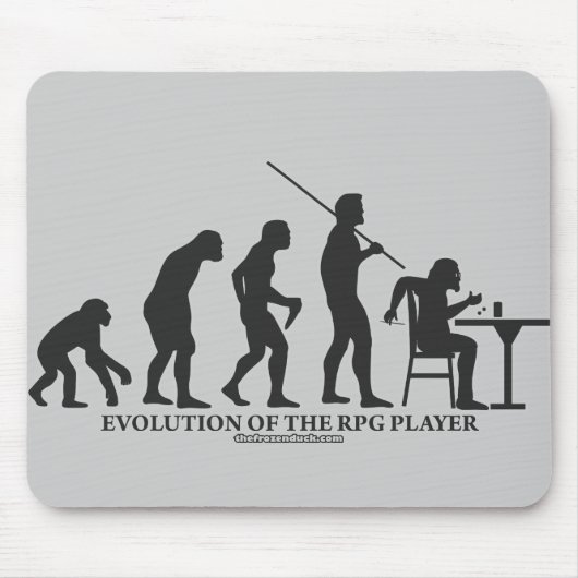 Evolutie van de RPG-speler Muismat (Voorkant)