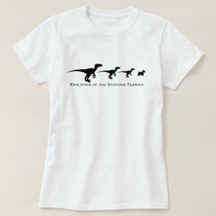 Evolutie van de Schotse Terriër T-shirt