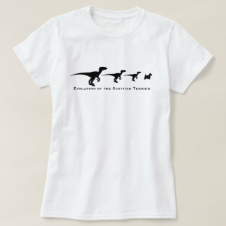 Evolutie van de Schotse Terriër T-shirt