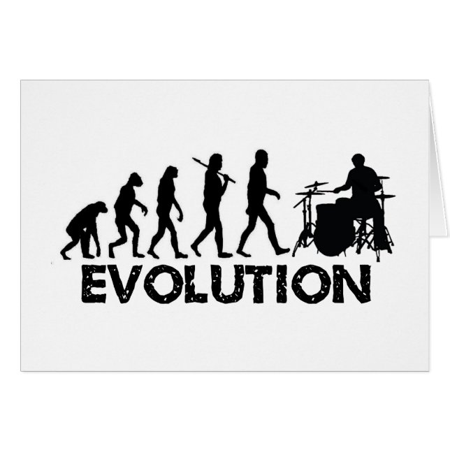 Evolutie van een drummer (Voorkant Horizontaal)