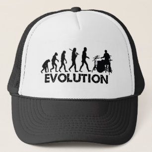 Evolutie van een drummer trucker pet