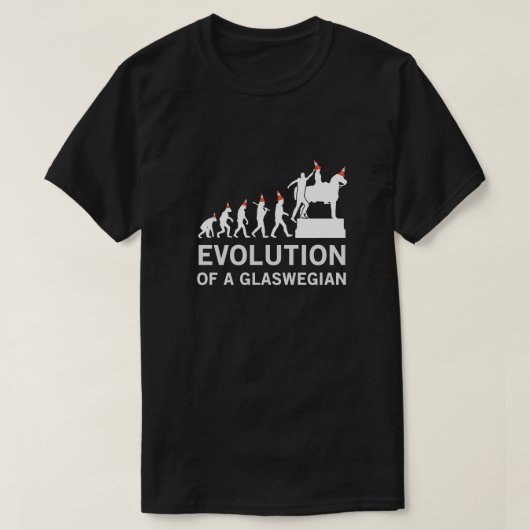 Evolutie van een Glaswegs shirt (Glasgow) (Design voorkant)