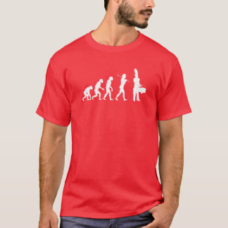 Evolutie van een Tenor Drummer (donkere kleuren) T-shirt