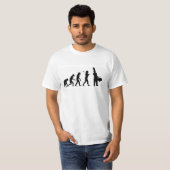 Evolutie van een Tenor Drummer (wit) T-shirt (Voorkant volledig)