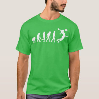 Evolutie van een Volleybal Meisje T-shirt