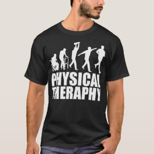 Evolutie van fysiotherapeut t-shirt