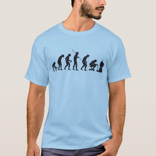 Evolutie van gamer voor videospelletjes t-shirt (Voorkant)