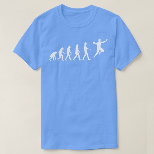 Evolutie van handbalspeler t-shirt (Design voorkant)
