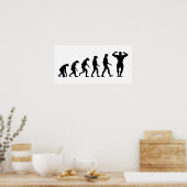 Evolutie van het Bodybuilding Poster (Keuken)