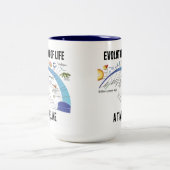 Evolutie van het leven A tijdlijn (biologie) Tweekleurige Koffiemok (Center)