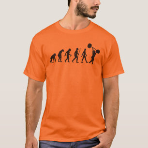 Evolutie van het Man - Weightlifter T-shirt