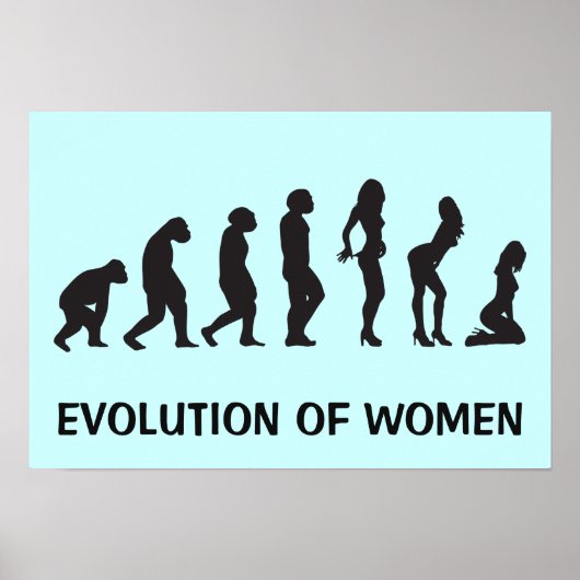 Evolutie van het vrouwelijke Poster (Voorkant)