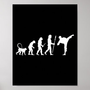 Evolutie van Karate Poster