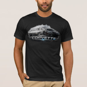 Evolutie van klassieke tot moderne Corvette-sportw T-shirt