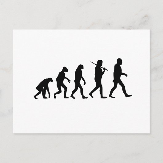 Evolutie van Man Briefkaart (Voorkant)