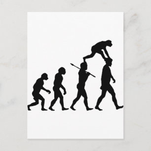 Evolutie van Man Briefkaart