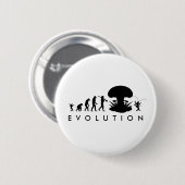 Evolutie van Man & Cockroach Funny Evolution Chart Ronde Button 5,7 Cm (Voorkant /achterkant)