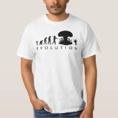 Evolutie van Man & Cockroach Funny Evolution Chart T-shirt (Voorkant)