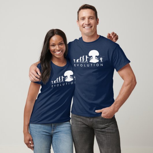 Evolutie van Man & Cockroach Funny Evolution Chart T-shirt (Unisex)
