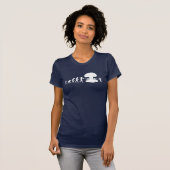 Evolutie van Man & Cockroach Funny Evolution Chart T-shirt (Voorkant volledig)