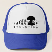 Evolutie van Man & Cockroach Funny Evolution Chart Trucker Pet (Voorkant)