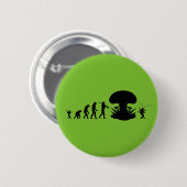 Evolutie van Mens & Kakkerlak Grappige Evolutiekaa Ronde Button 5,7 Cm (Voorkant /achterkant)