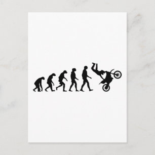 Evolutie van Motocross Briefkaart