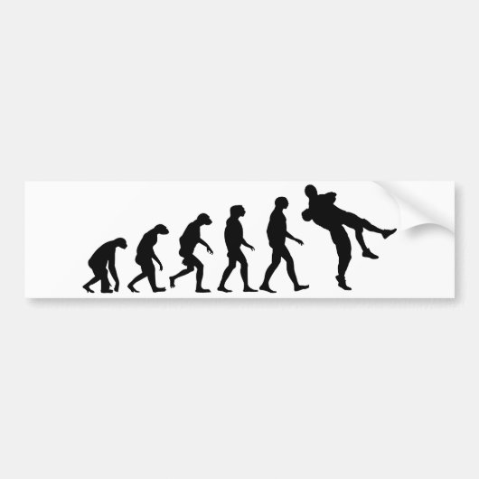 Evolutie van rusteling bumpersticker (Voorkant)