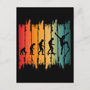 Evolutie Van Skateboarden Skater Briefkaart