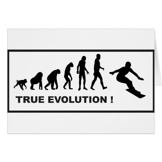 evolutie van sneeuwboarden (Voorkant Horizontaal)