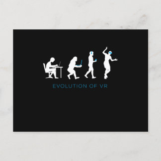 Evolutie van VR Virtual Reality Gamer Gaming Gift Briefkaart