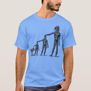 Evolutie van vreemde en vreemde biologie Neanderth T-shirt