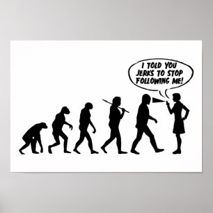 Evolutie van vrouwenpeper spray - Grappig feminist Poster