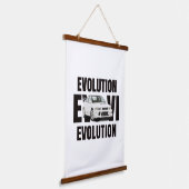 Evolutie VI Hangend Wandkleed (Gebogen)