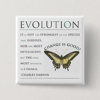 Evolutie Vierkante Button 5,1 Cm