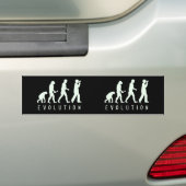 Evolutie: Vogel Bumpersticker (Op auto)
