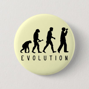 Evolutie: Vogel Ronde Button 5,7 Cm