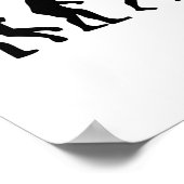 Evolutie vrouw dierenarts poster (Hoek)