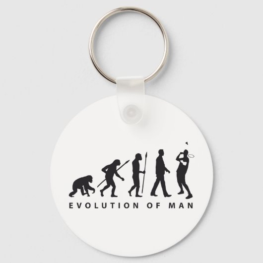 evolutiebadminton sleutelhanger (Voorkant)