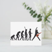 evolutiegitaar briefkaart (Staand voorkant)