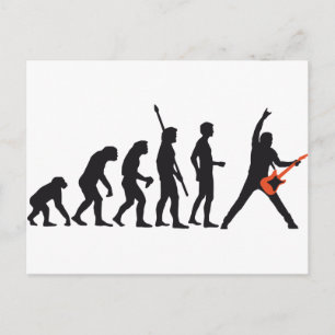 evolutiegitaar briefkaart