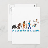 Evolutiehandbal Comic Style Briefkaart (Voorkant / Achterkant)