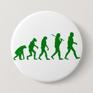 Evolutienorm - groen ronde button 7,6 cm