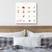 Evolutiepatroon Canvas Afdruk (Insitu (Slaapkamer))